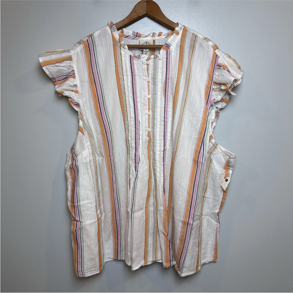 NWT Lot Of (3) St John’s Bay Tops Sleeveless Flutter Sleeve Summer Plus Size 3X - Picture 6 of 12